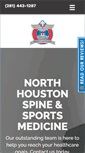 Mobile Screenshot of northhoustonspine.com